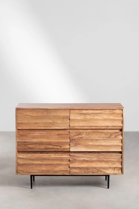 Komoda Petter z drewna akacjowego