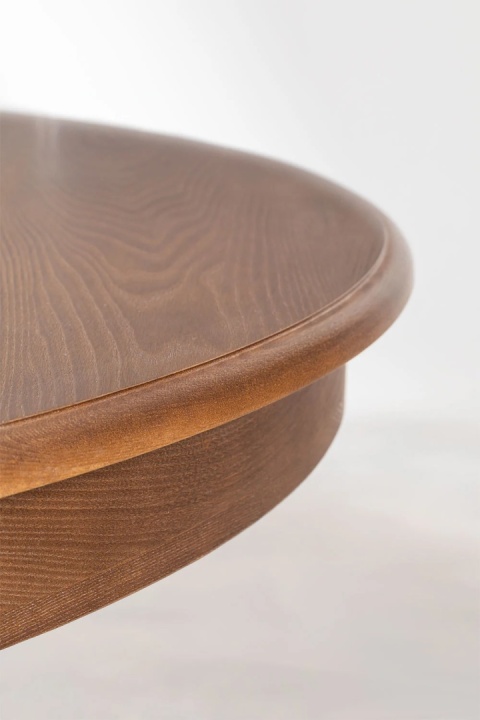 Rozkładany owalny stół jadalniany 130-180x120 cm z drewna Ektra