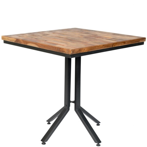 Stół Bistro Maze Kwadratowy Naturalny White Label Living