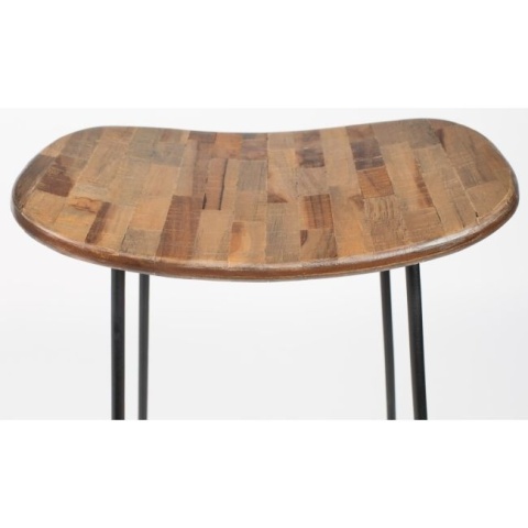 Stołek barowy niski TANGLE naturalny