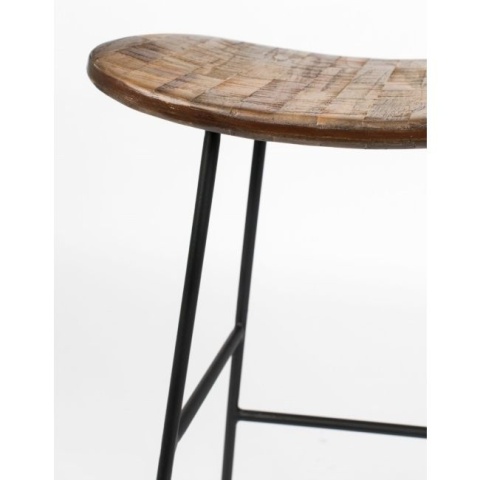 Stołek barowy niski TANGLE naturalny