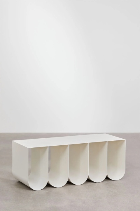 Prostokątny stolik kawowy 100x40 cm z stali Olavi