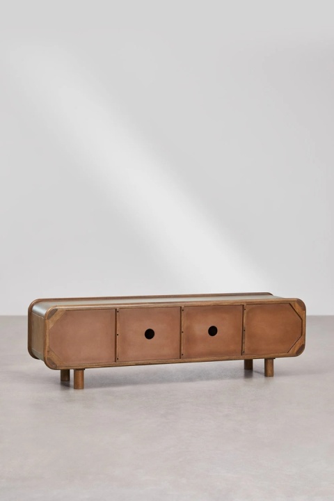 Szafka RTV 175x45 cm z drewna mango Gina